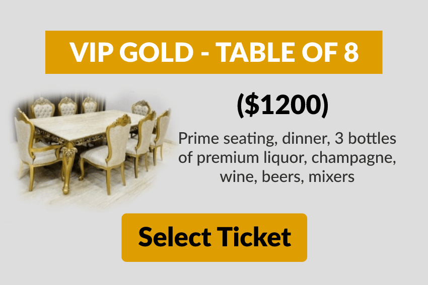 VIP GOLD - Table of 8 ($1200)